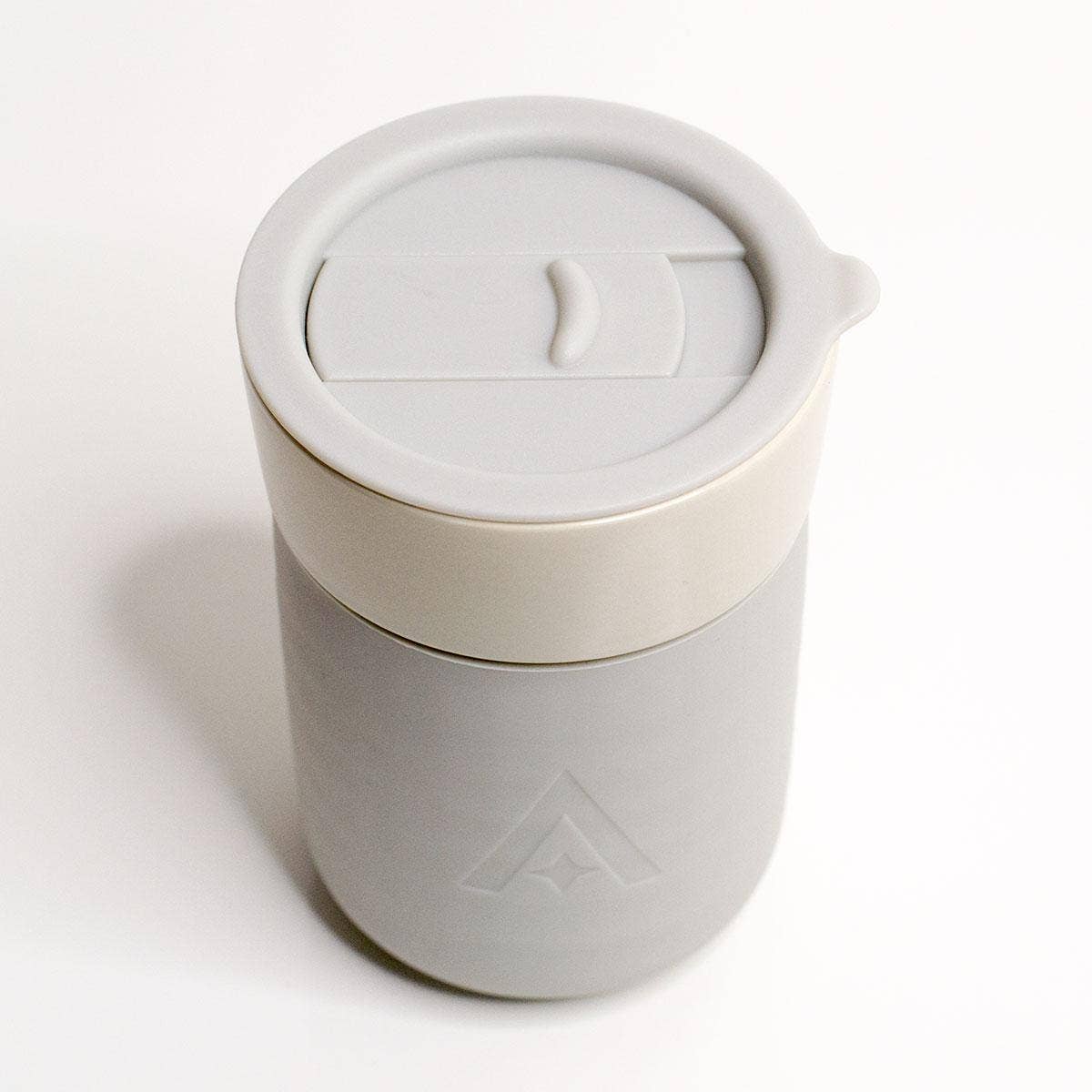 Ceramic Carry Mug with Lid – Natural Stone