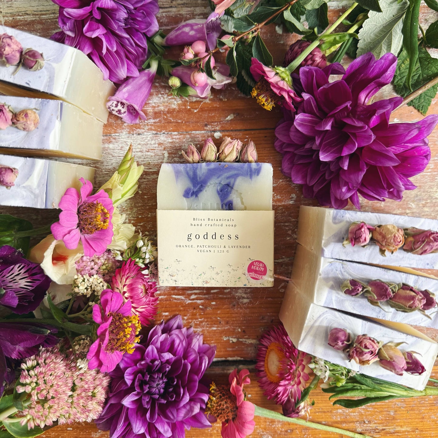 Award Winning Goddess Soap – Orange, Patchouli & Lavender | Handmade Vegan Luxury Bar