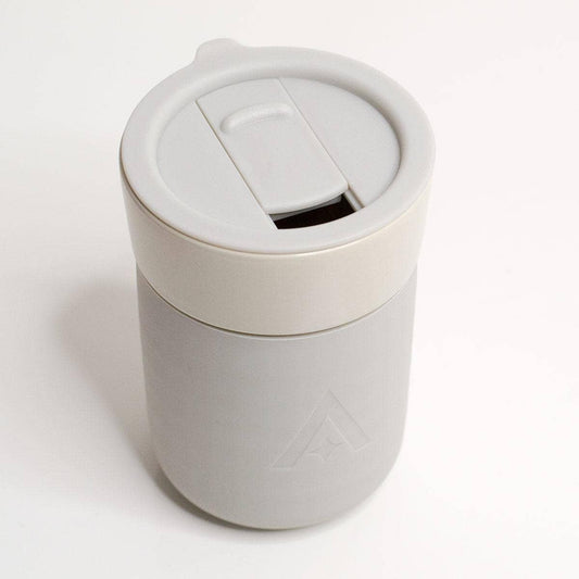 Ceramic Carry Mug with Lid – Natural Stone